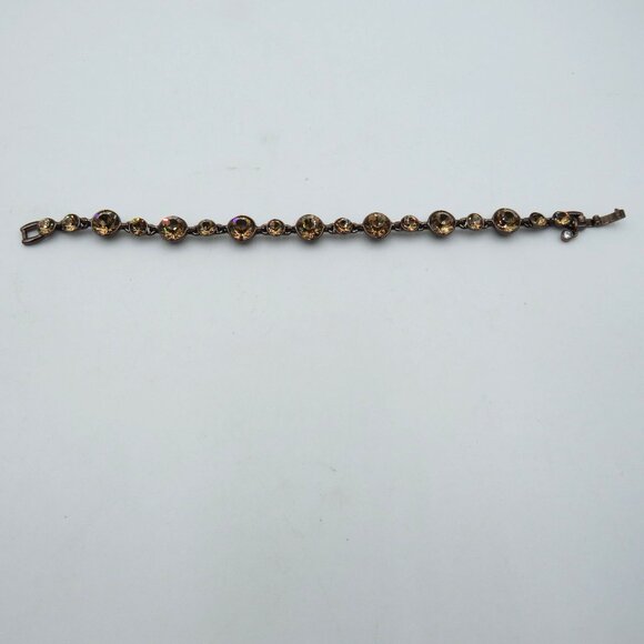 Givenchy Bracelet Womens‎ Crystal Rose Gold Tone Designer Signed Gift Jewelry - Picture 4 of 13